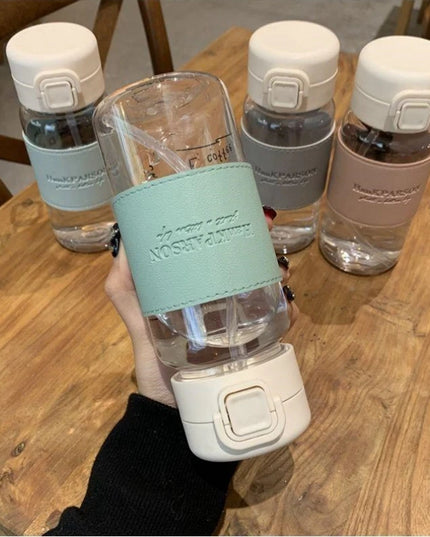 500ml Portable Water Bottle with Straw