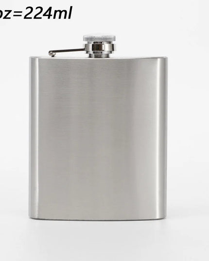 High-Quality Stainless Steel Hip Flask - 1-10 oz Portable Drinkware