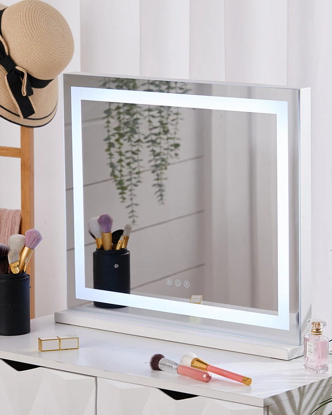 Modishion LED Makeup Mirror - 3 Color Modes & Touch Control