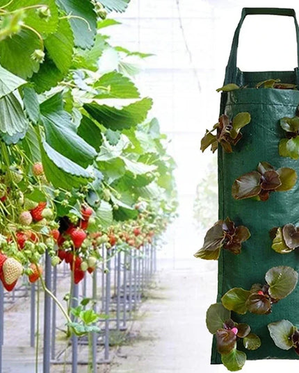 Vertical Garden Hanging Grow Bags - Indoor Outdoor Planter Pots for Vegetables