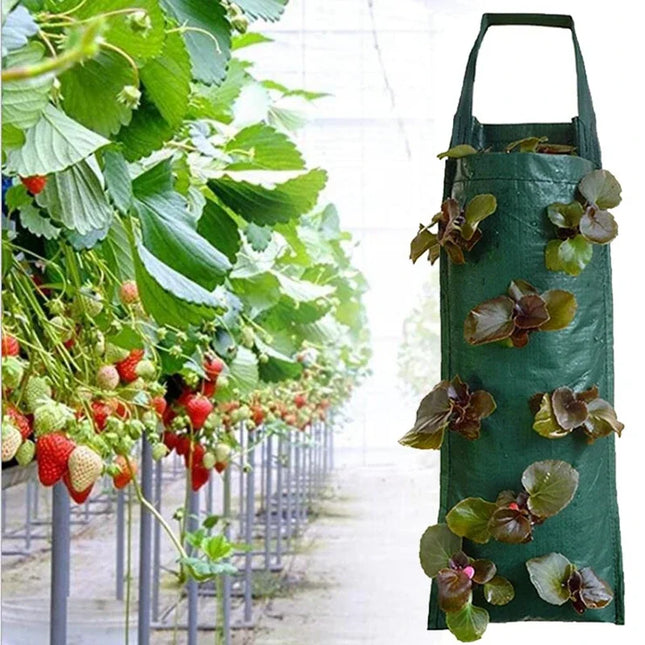 Vertical Garden Hanging Grow Bags - Indoor Outdoor Planter Pots for Vegetables