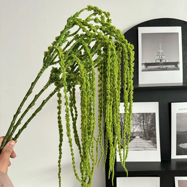 Simulation Green Plants Artificial Weeping Willow Fake Plants Branch Wedding Background Decoration Stage Arrangement Decorative