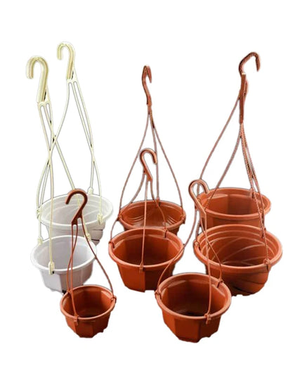 Plastic Flower Pot Hanger Plant Pot Hanging Holder Garden Planter Hooks Home Hanging Basket Balcony Decor 24/36cm Wholesale