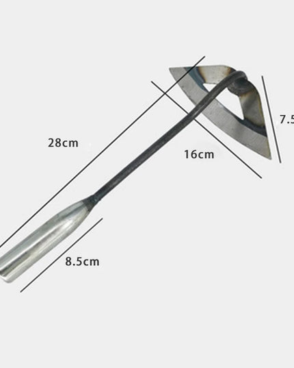 Garden Weeding Artifact Steel Crescent Shaped Hoe Soil Loosening Outdoor Planting Rake Hoe Farming Tools Garden Hand Tools