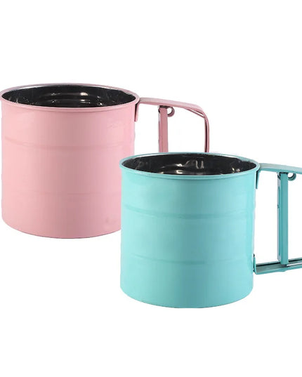 Handheld Stainless Steel Flour Sifter - Semi-Automatic Baking Tool
