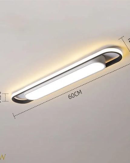 Modern LED Ceiling Light for Living Room -  Long Strip, Minimalist Design