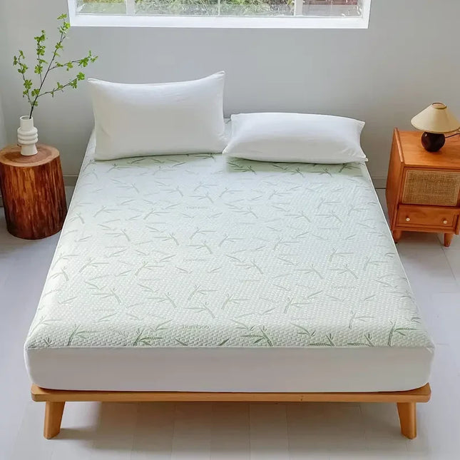 Anqianny Waterproof Bamboo Mattress Cover - Cooling, Deep Pocket Design