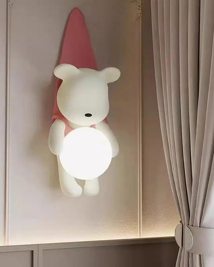 Modern LED Wall Lamp - Pink & Yellow - Dimmable Bedroom Decor