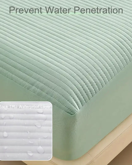 Anqianny 3-Layer Waterproof Mattress Cover - Soft Anti-Dust Mite Protection