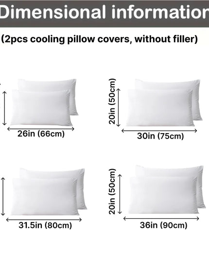 Anqianny Cooling Pillowcases - Waterproof 100% Nylon for Hot Sleepers