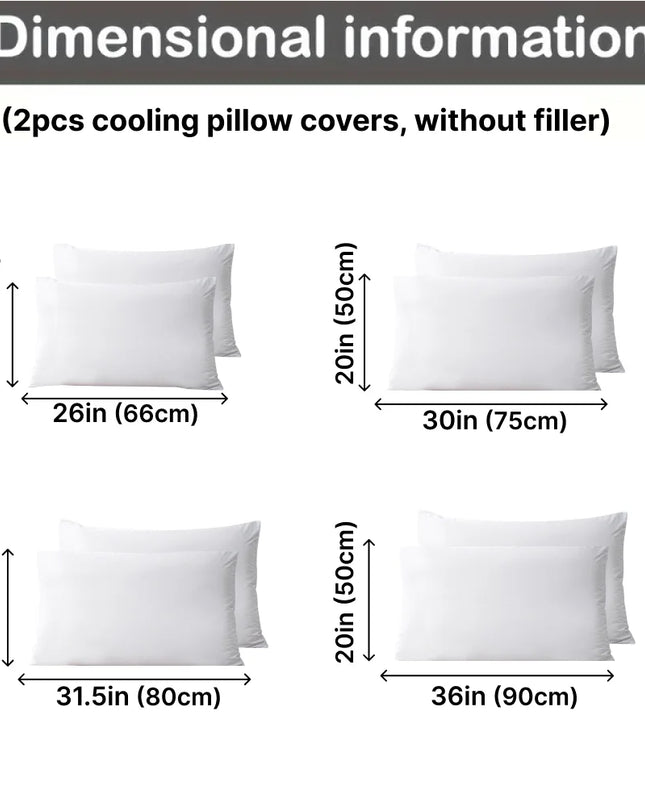 Anqianny Cooling Pillowcases - Waterproof 100% Nylon for Hot Sleepers