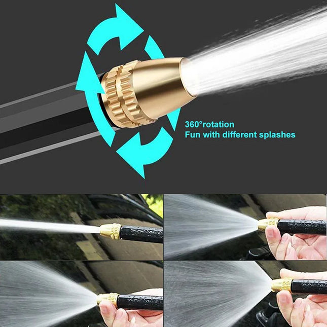 High Pressure Water Gun for Car Wash - Adjustable Spray Patterns & Nozzle