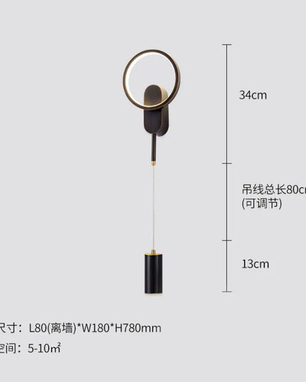 Modern Bedside Wall Lamp - Luxury Design for Bedroom & Living Room