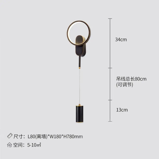 Modern Bedside Wall Lamp - Luxury Design for Bedroom & Living Room