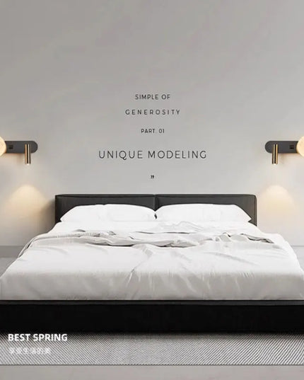 Modern Black & White Wall Lamp - Minimalist Designer Lighting