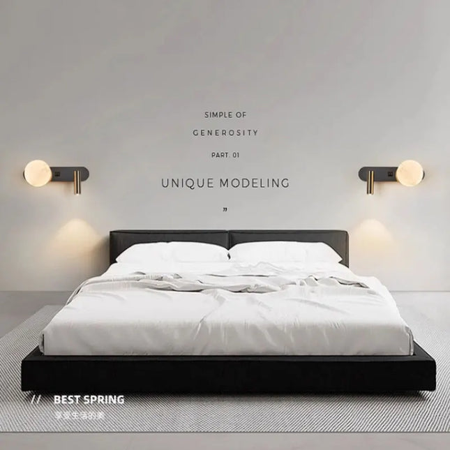 Modern Black & White Wall Lamp - Minimalist Designer Lighting