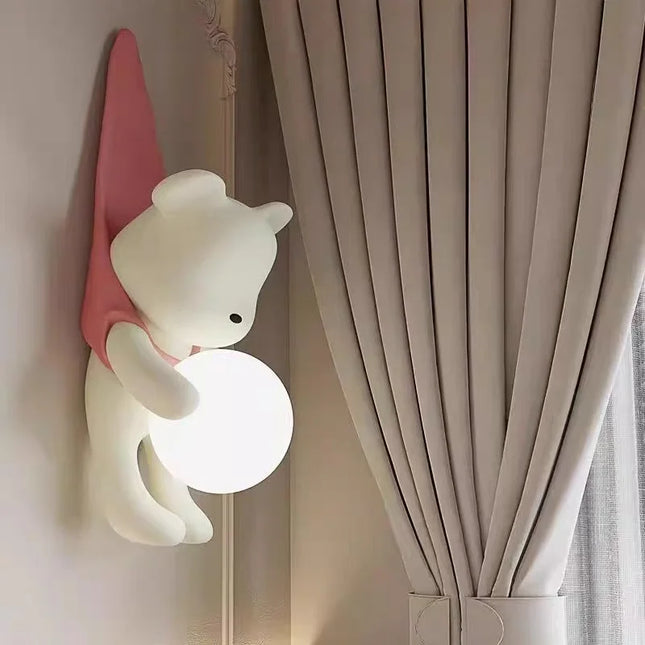 Modern LED Wall Lamp - Pink & Yellow - Dimmable Bedroom Decor
