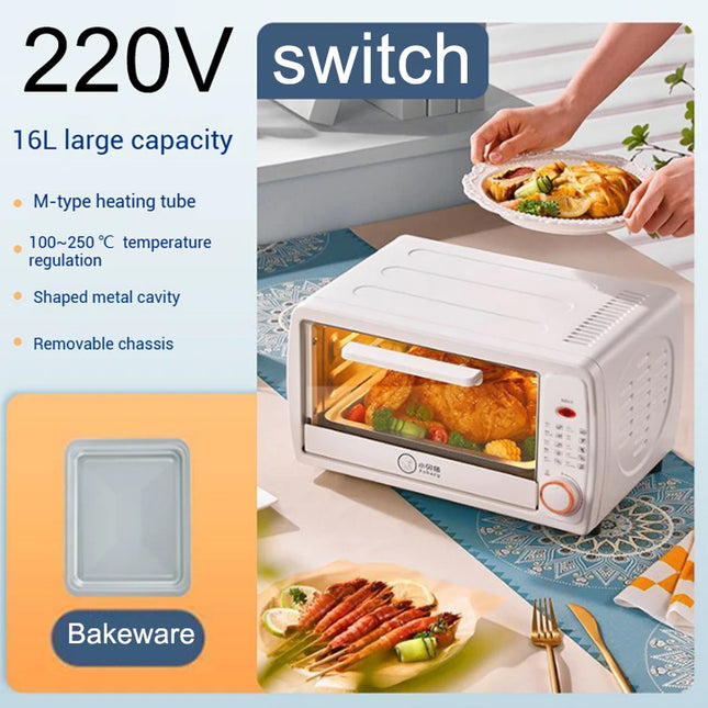 RoyalStar 16L Mini Electric Oven - Multi-Function with Timer Control