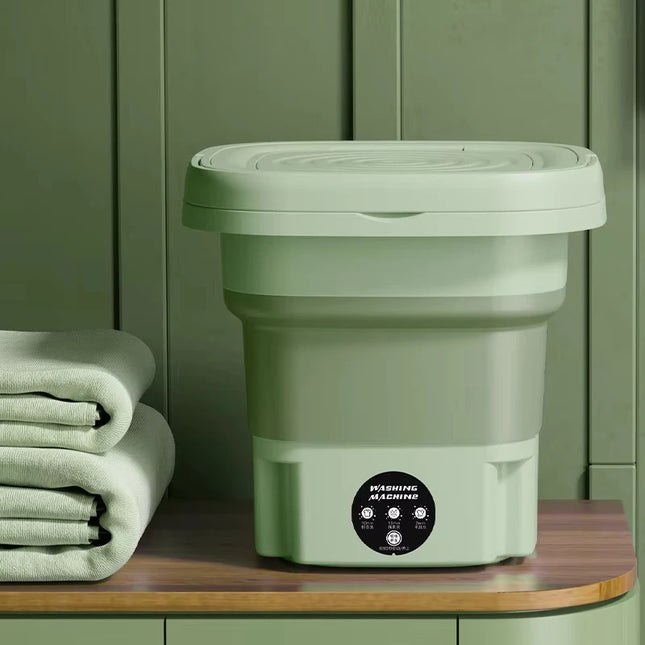 Mini Portable Washing Machine 8L - Foldable, USB-Powered Spin Dryer