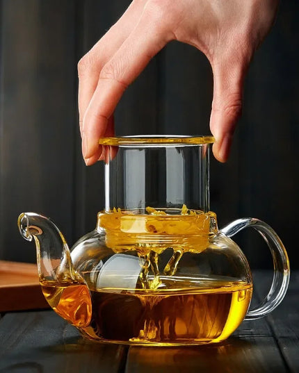 400ml/1000ml Glass Teapot Filterable Heat-resistant