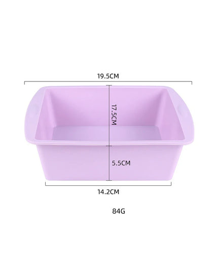 Eco-Friendly Silicone Baking Tray - Easy Demold Square Cake Mold