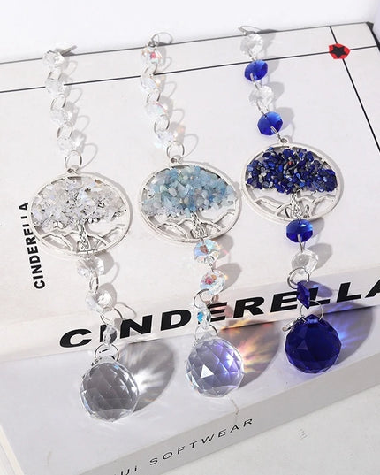Crystal Sun Catchers Wind Chimes - Rainbow Light Catching Outdoor Decor
