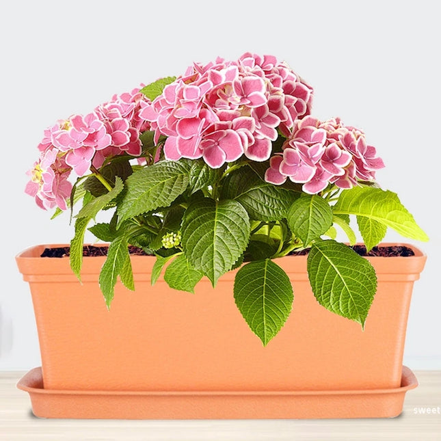 High-quality Gardening Flower Pot Thicken Plastic Planting Pot Balcony Vegetable Flower Pot Rectangular Planting Planters