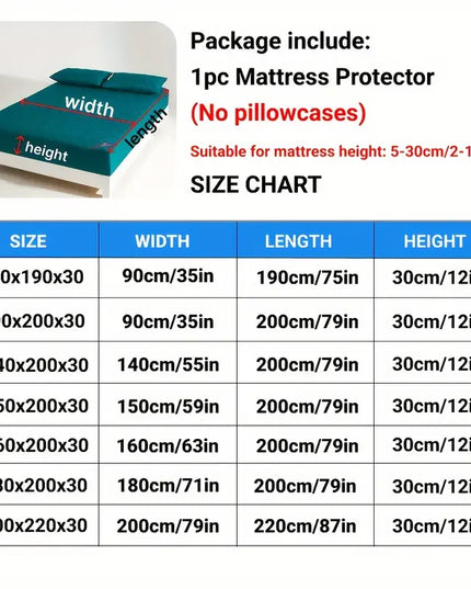 Anqianny Waterproof Mattress Protector - Soft Fitted Sheet for Beds