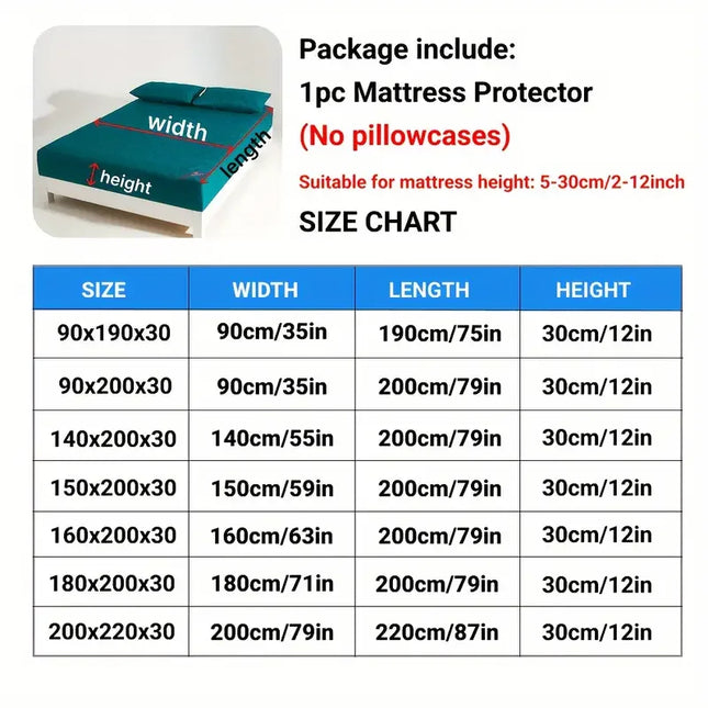 Anqianny Waterproof Mattress Protector - Soft Fitted Sheet for Beds
