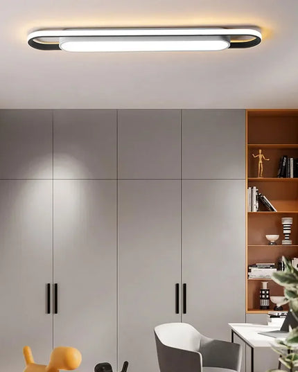 Modern LED Ceiling Light for Living Room -  Long Strip, Minimalist Design