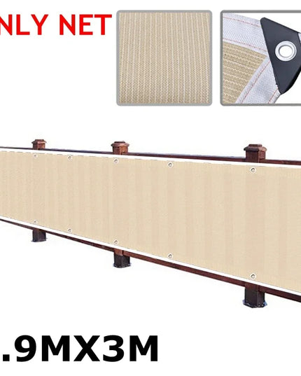 Sun Shade Net for Balcony Privacy - Outdoor Garden Shelter Screen