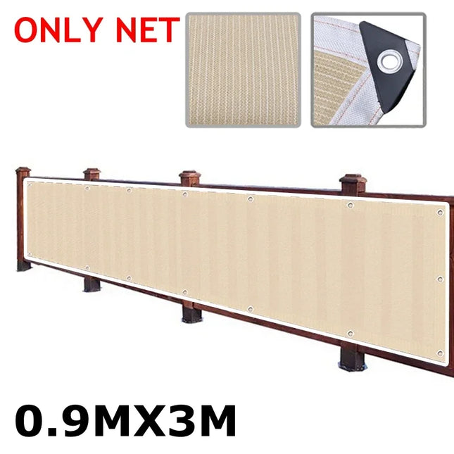 Sun Shade Net for Balcony Privacy - Outdoor Garden Shelter Screen
