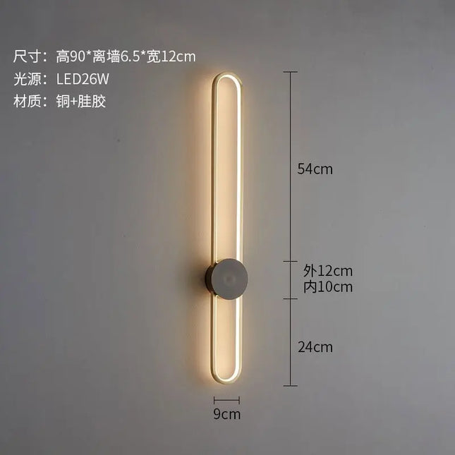 Modern Nordic LED Wall Lamp - Stylish Lighting for Bedroom & Living Room