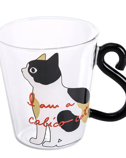 250ml Cute Cat Mugs Coffee Cups with Handle