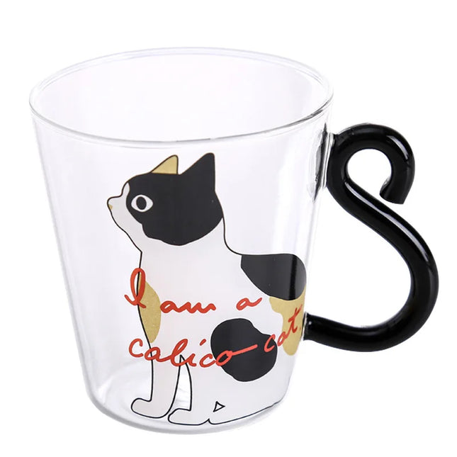 250ml Cute Cat Mugs Coffee Cups with Handle