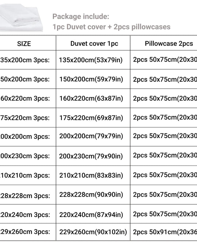Anqianny 3pcs Duvet Cover Set - Modern Print Quilt & Pillow Cases