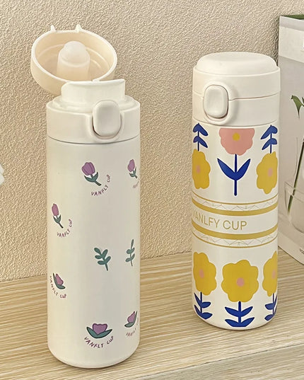 500ml Stainless Steel Thermal Bouncing Cover Bottle