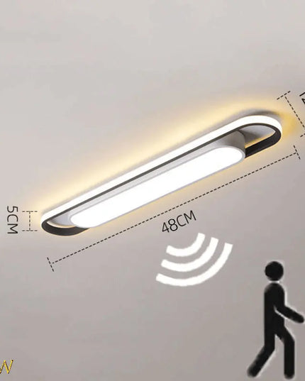 Modern LED Ceiling Light for Living Room -  Long Strip, Minimalist Design