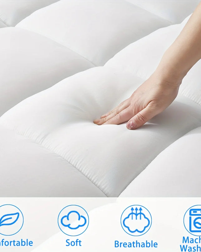 Anqianny Quilted Cooling Mattress Topper - Extra Thick & Soft Comfort