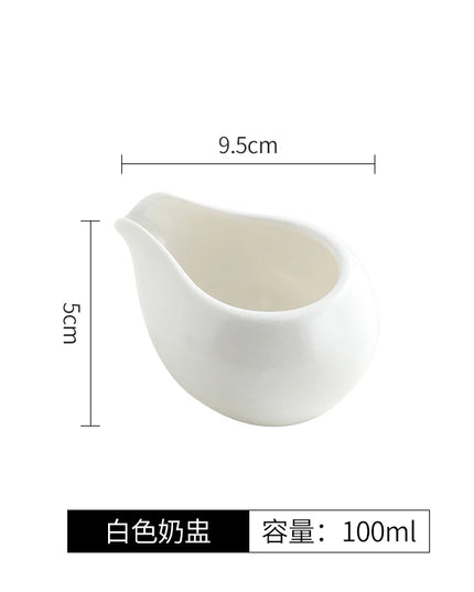 Retro Ceramic Matte Gravy Boat - Stylish Kitchen Tableware for Sauces