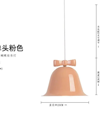 Nordic Chandelier Pendant Lamp - Bowknot Design for Creative Spaces