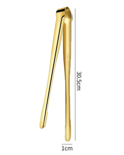 2Pcs Kitchen Tongs Stainless Steel Barbecue Tongs