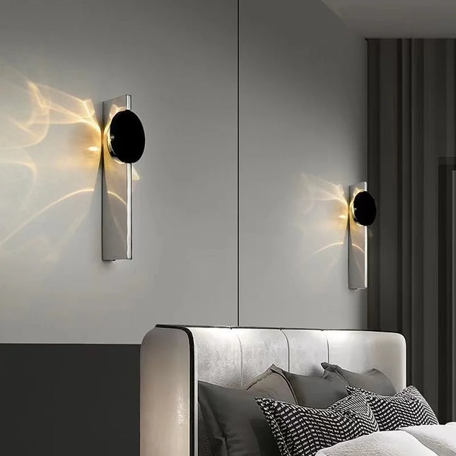 Ripple Stainless Steel Wall Light - Modern Rotating Designer Lamp
