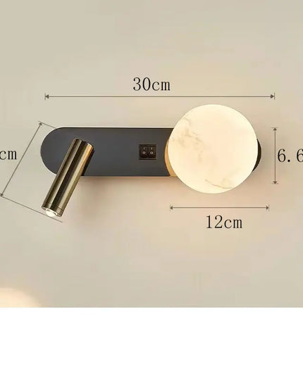 Modern Black & White Wall Lamp - Minimalist Designer Lighting