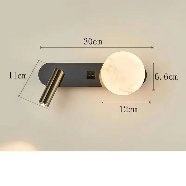 Modern Black & White Wall Lamp - Minimalist Designer Lighting