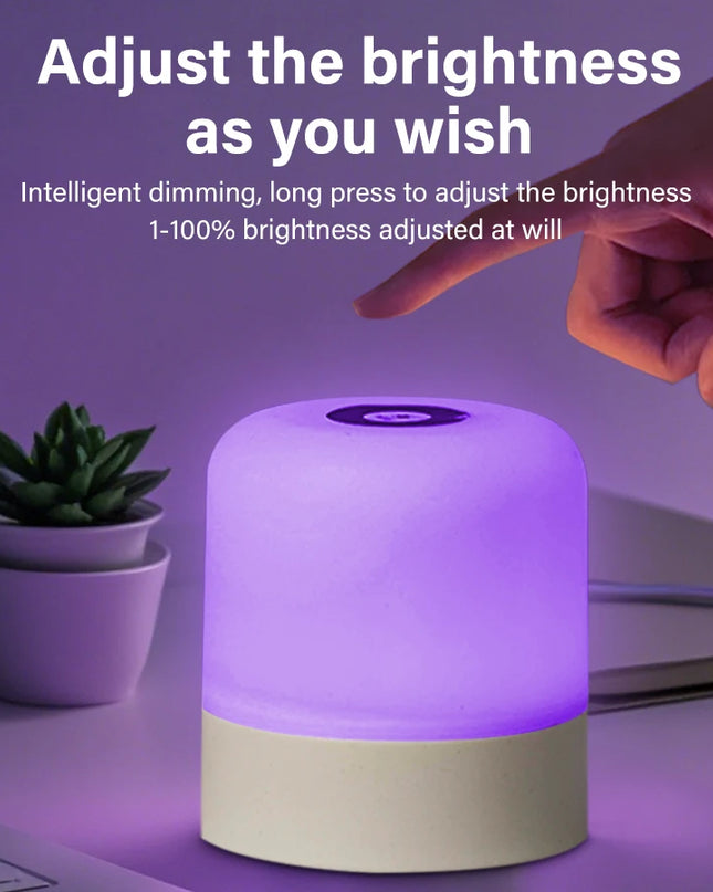 Rechargeable Touch LED Night Light - Dimmable USB Table Lamp