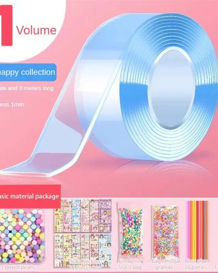 PET Nano Glue Double Sided Tape 
Blow Bubbles Full Set of Nano Tape
Bubble Blowing Decompression Toy Stickers
