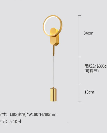 Modern Bedside Wall Lamp - Luxury Design for Bedroom & Living Room