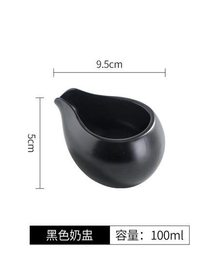 Retro Ceramic Matte Gravy Boat - Stylish Kitchen Tableware for Sauces