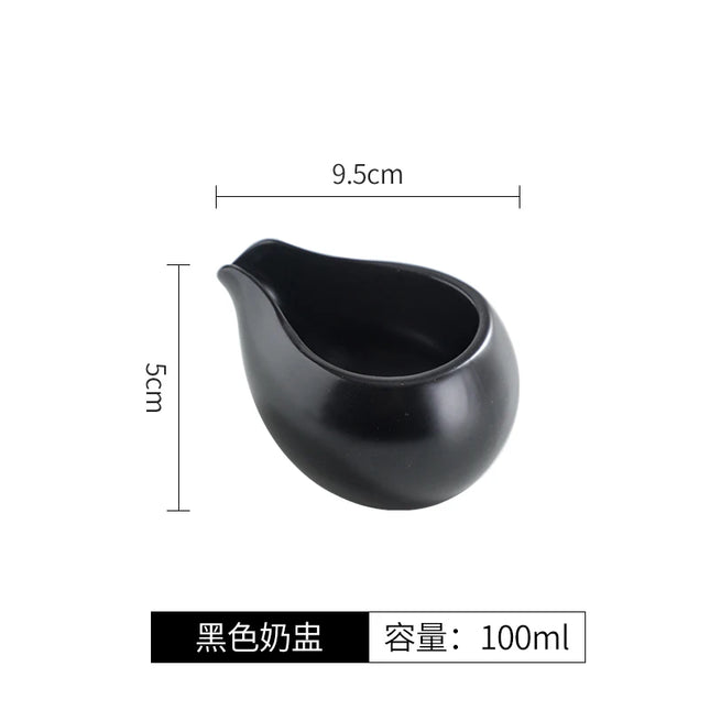 Retro Ceramic Matte Gravy Boat - Stylish Kitchen Tableware for Sauces